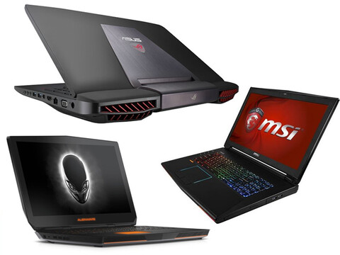 Im Vergleich: Asus ROG G751 vs. Dell Alienware 17 vs. MSI GT72