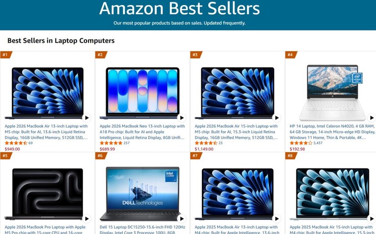 Aktuelle Amazon-Bestsellerliste