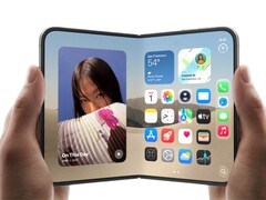 Beim Design des iPhone Duo orientierte sich Apple unter anderem an klassischen Notizbüchern und den Proportionen von A-Papierformaten.
