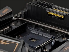 Vengeance RAM von Corsair auf einem Motherboard. (Bildquelle: Corsair)