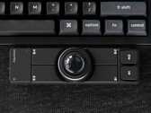 Die kabellose Keychron Nape Pro Trackball-Maus in Schwarz.