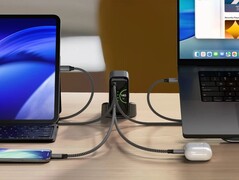 Neu von Satechi: ChargeView 140W Desktop Charger mit viermal USB-C.