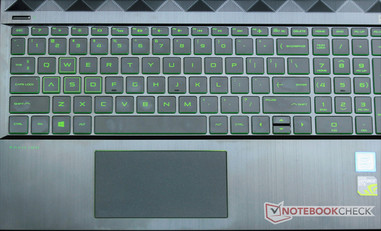 Tastatur mit giftgrünem Hintergrundlicht