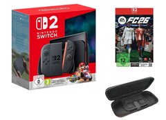 Im Bundle mit zwei Spielen und einer passenden Hülle kostet die Switch 2 am BF 2025 keine 500 Euro (Bildquelle: Nintendo)