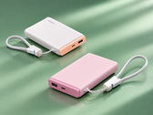 Oppo 33 W Pocket Charge ist in den Farbvarianten Hellrosa und Khaki erhältlich.