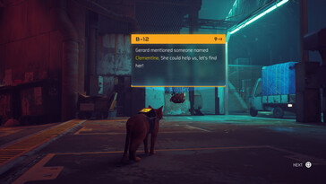 Im Bild: Ein Gameplay-Screenshot aus Stray.
