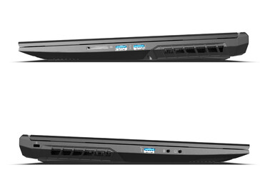 Bei der Portausstattung gibt es zwischen den zwei Varianten keine Unterschiede (Bild: Schenker/XMG)