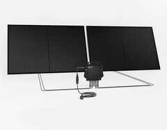 Balkonkraftwerk mit wahlweise bifazialen Glas-Glas-Modulen oder Glas-Folie-Solarmodulen (Bild: DMEGC, Growatt)