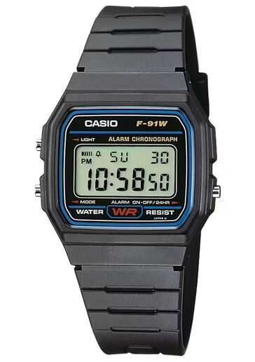Das Kult-Modell Casio F-91W-1YEG