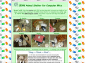 Psychedelisch und von Physikern gemacht: Die Website des CERN Animal Shelter for Computer Mice. (Eigener Screenshot) 