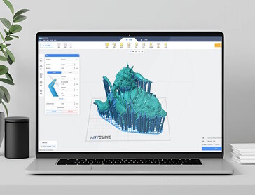 Modelle lassen sich mit einer Software-Lösung auch bearbeiten (Bildquelle: Anycubic)