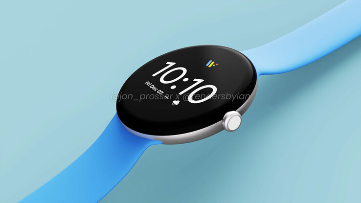 Die Google Pixel Watch soll ein schlichtes, rundes Design erhalten. (Bild: Jon Prosser / Ian Zelbo)