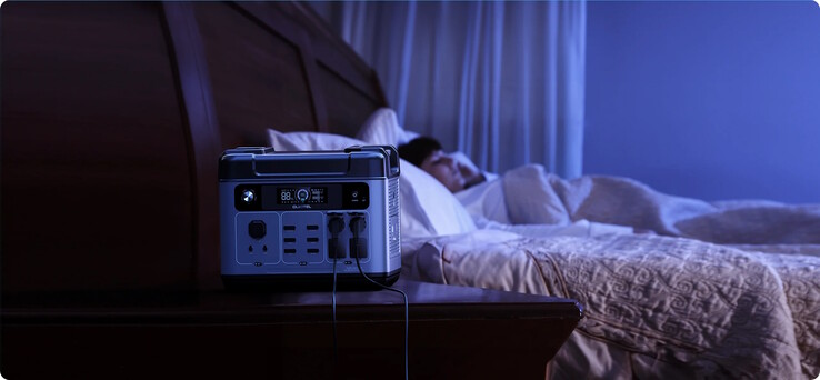 Durch die relativ geringen Geräuschemissionen soll die Powerstation auch in der Nacht einsetzbar sein (Bildquelle: Oukitel)