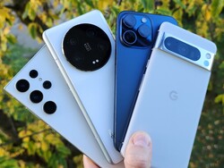 Im Test: Samsung Galaxy S23 Ultra, Xiaomi 13 Ultra, Apple iPhone 15 Pro Max und Google Pixel 8 Pro. Testgeräte zur Verfügung gestellt durch Google Deutschland und Trading Shezhen.