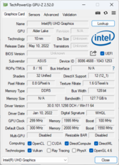 GPU-Z: Intel Grafik