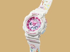 Die Casio Baby-G BA-110XMLP25-7PFUN (im Bild) ist das neueste Modell, das in Zusammenarbeit mit My Little Pony entstanden ist. (Bildquelle: Casio)