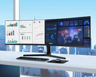 Der Samsun Business-Monitor S9U bietet ein Panel im 32:9-Format. (Bild: Samsung)
