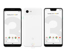 Hier ganz in Weiß, Googles Pixel 3 und Pixel 3 XL. Auch die schwarze Version ist in offiziellem Renderbild zu sehen.