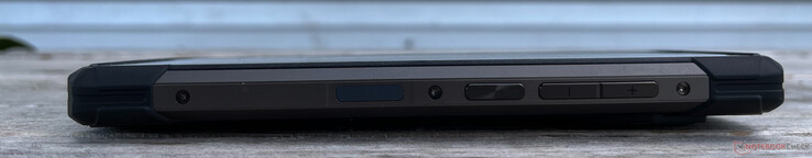 Rechts: Fingerabdruckleser, Power-Taste, Lautstärkewippe