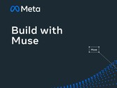 Meta-Logo mit dem Schriftzug Build with Muse auf dunklem Hintergrund