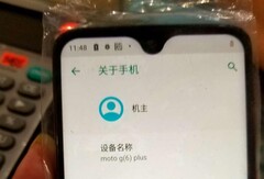 Ein Moto-Handy mit Waterdrop-Notch tauchte kürzlich auf Weibo auf.