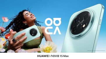 Das Huawei Nova 15 Max in Blau
