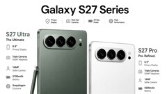 Design-Skizzen deuten auf ein horizontales Kamera-Design bei Samsung Galaxy S27 Ultra und Galaxy S27 Pro.