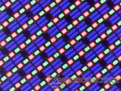 Scharfe RGB-OLED-Subpixel
