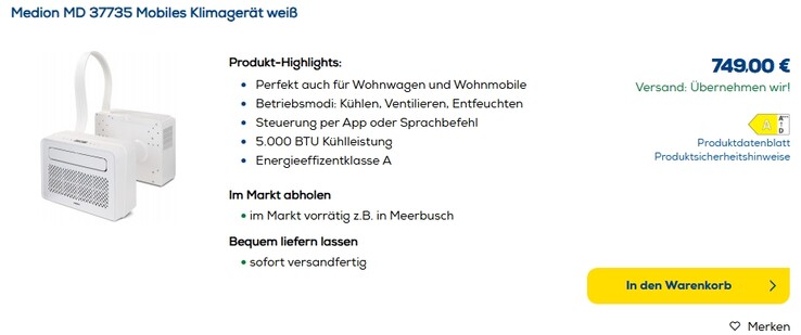 Oftmals lässt sich auch im Onlineshop bereits die Verfügbarkeit im Markt überprüfen.