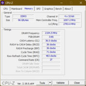 CPU Z Memory