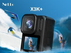 Kostet weniger als die Hälfter einer GoPro Hero 10 Black und soll 8K-Aufnahmen liefern: Die Nello X3K+ Actioncam aus China.