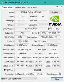 Nvidia GeForce MX130