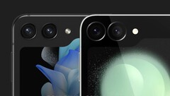 Bei den Kameras sieht man im direkten Vergleich subtile Unterschiede zwischen Samsung Galaxy Z Flip6 und Galaxy Z Flip5 (Bild: Smartprix)