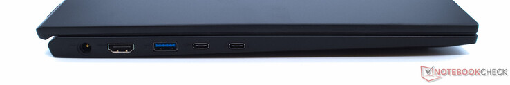 DC-Spannungsversorgung, HDMI, USB-3.2-Typ-A, USB-3.2-Typ-C, USB-3.2-Typ-C mit PowerDelivery und Thunderbolt 4