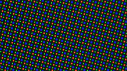 Sub-Pixel-Darstellung des Displays auf der Front
