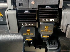 Im Bambu X2D (Combo) kommen standardmäßig 0,4-Millimeter-Düsen zum Einsatz.