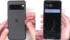 Neben einem Unboxing-Video des schwarzen Google Pixel 8 Pro gibt es heute auch Bilder der blauen Version sowie erste Benchmarks vom Tensor G3. (Bild: PBKReviews, editiert)