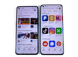 Die Ränder sind beim OnePlus 9 etwas ausgeprägter.