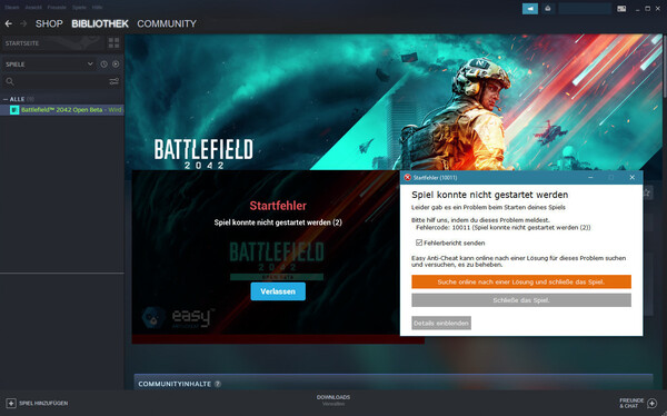 Battlefield 2042: Achtung - Der Public Access zur Open Beta erst ab 11.00 Uhr möglich.