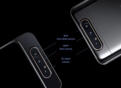 Die rotierende Triple-Cam im Samsung Galaxy A80 kann man im Video auch von innen bewundern.