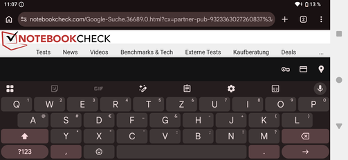 Sony Xperia 1 VIII keyboard Test