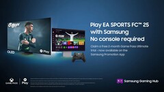 Fernsehr an und EA Sports FC 25 spielen. Ab sofort auf vielen Samsung Smart TV möglich (Bildquelle: Samsung)