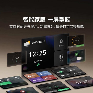 Das Display kann verschiedene Informationen anzeigen (Bildquelle: Yeelight)