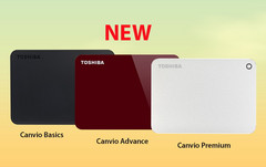 Neue Modelle: Toshiba bringt Refresh für Festplatten Canvio Basics, Advance und Premium.