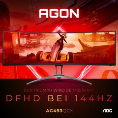 AOC kündigt den neuen Gaming-Monitor AG493QCX an. (Bild: AOC)