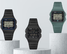 Von links nach rechts: Casio F-B100W-1AJF, F-B100W-1BJF und F-B100W-3AJF