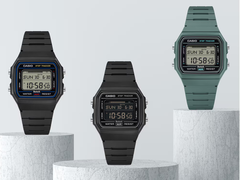 Von links nach rechts: Casio F-B100W-1AJF, F-B100W-1BJF und F-B100W-3AJF