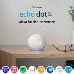 Amazon Echo Dot (4. Generation) mit Uhr