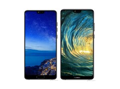 Huaweis künftige Flaggschiffe, das P20 links und das P20 Plus rechts. Eine Pro-Variante könnte es ebenfalls geben.