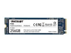 Benchmarks PCIe-x4-NVMe-SSD Patriot P300 P512GM28US 512 GB